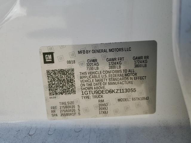 Photo 11 VIN: 1GTU9DED6KZ113055 - GMC SIERRA 