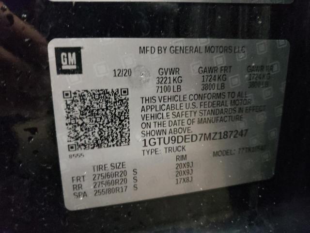 Photo 12 VIN: 1GTU9DED7MZ187247 - GMC SIERRA 