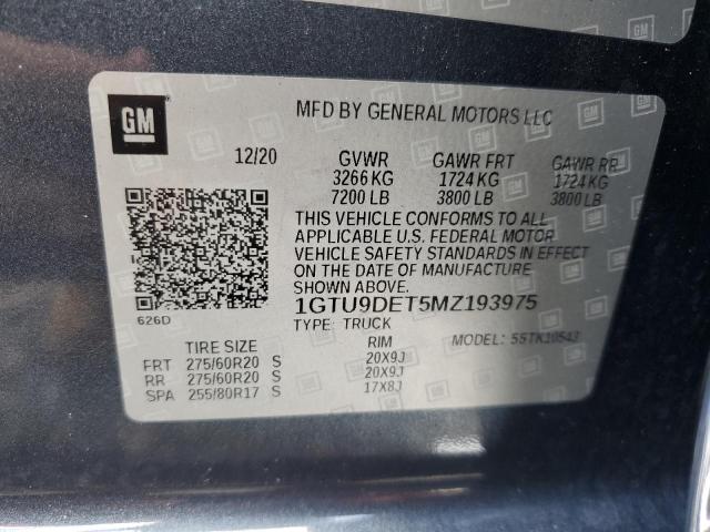 Photo 12 VIN: 1GTU9DET5MZ193975 - GMC SIERRA 