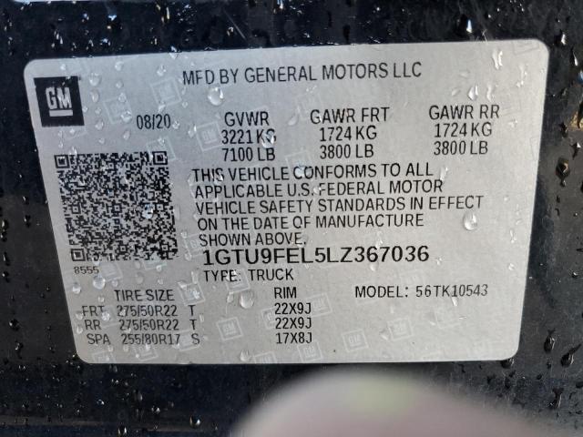 Photo 11 VIN: 1GTU9FEL5LZ367036 - GMC SIERRA 