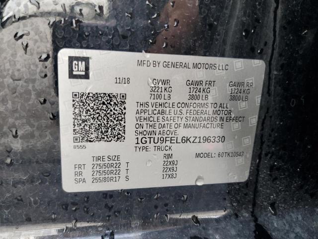 Photo 11 VIN: 1GTU9FEL6KZ196330 - GMC SIERRA K15 