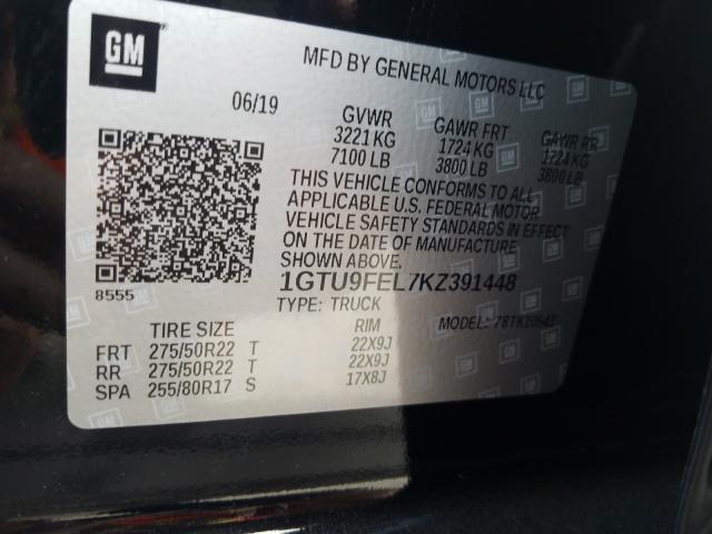 Photo 9 VIN: 1GTU9FEL7KZ391448 - GMC SIERRA K15 