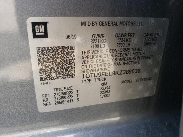 Photo 12 VIN: 1GTU9FEL9KZ389538 - GMC SIERRA K15 