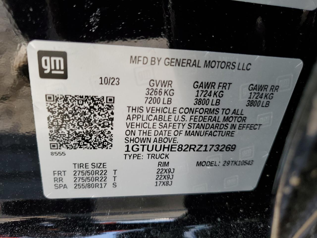 Photo 11 VIN: 1GTUUHE82RZ173269 - GMC SIERRA 