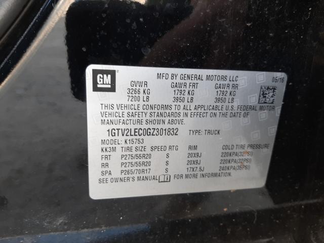 Photo 9 VIN: 1GTV2LEC0GZ301832 - GMC SIERRA K15 