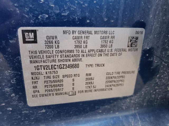 Photo 11 VIN: 1GTV2LEC1GZ349680 - GMC SIERRA K15 