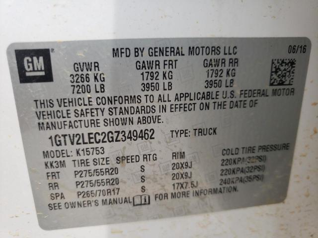 Photo 9 VIN: 1GTV2LEC2GZ349462 - GMC SIERRA K15 