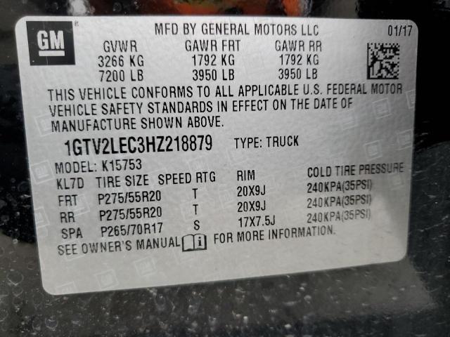 Photo 11 VIN: 1GTV2LEC3HZ218879 - GMC SIERRA 