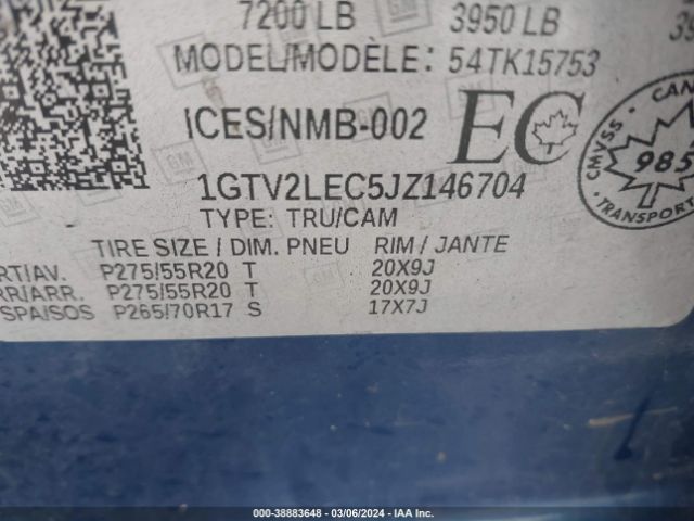 Photo 8 VIN: 1GTV2LEC5JZ146704 - GMC SIERRA 1500 