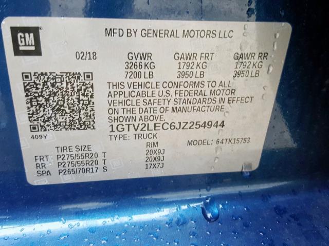 Photo 9 VIN: 1GTV2LEC6JZ254944 - GMC SIERRA K15 