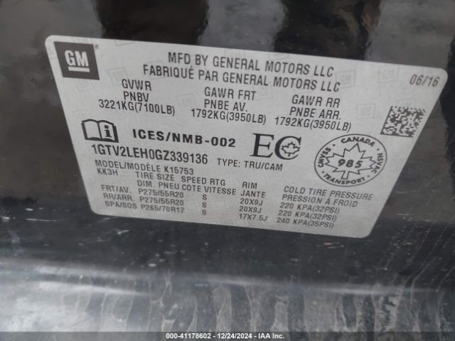 Photo 8 VIN: 1GTV2LEC7GZ232959 - GMC SIERRA 