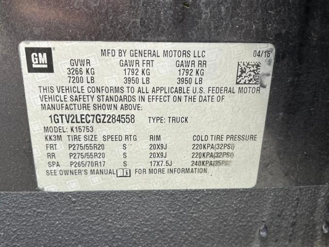 Photo 9 VIN: 1GTV2LEC7GZ284558 - GMC SIERRA K15 