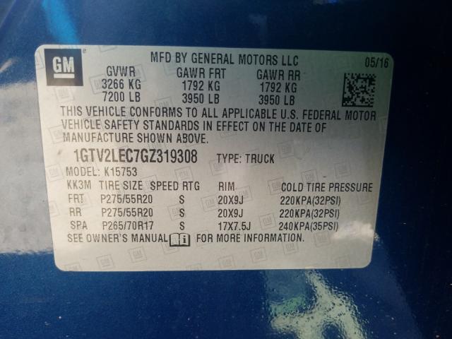 Photo 9 VIN: 1GTV2LEC7GZ319308 - GMC SIERRA K15 