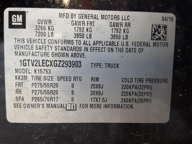 Photo 9 VIN: 1GTV2LECXGZ293903 - GMC SIERRA K15 