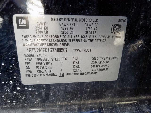 Photo 9 VIN: 1GTV2MEC1GZ408507 - GMC SIERRA K15 