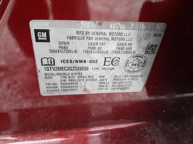 Photo 11 VIN: 1GTV2MEC2GZ339536 - GMC SIERRA K15 