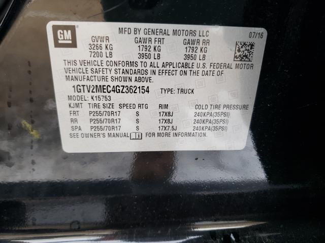 Photo 9 VIN: 1GTV2MEC4GZ362154 - GMC SIERRA 1500 