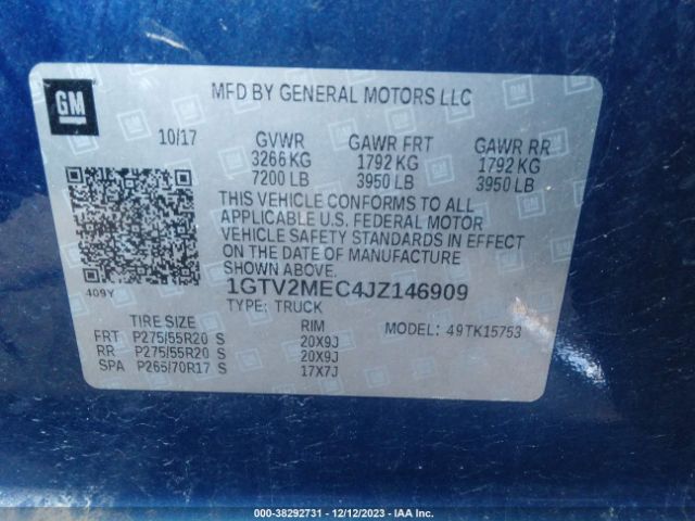 Photo 8 VIN: 1GTV2MEC4JZ146909 - GMC SIERRA 1500 