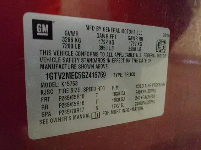 Photo 9 VIN: 1GTV2MEC5GZ416769 - GMC SIERRA K15 