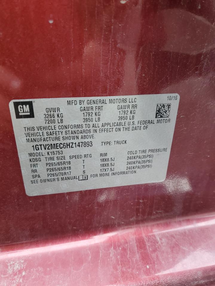 Photo 11 VIN: 1GTV2MEC6HZ147893 - GMC SIERRA 