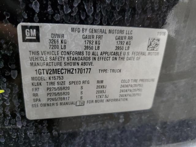 Photo 12 VIN: 1GTV2MEC7HZ170177 - GMC SIERRA 