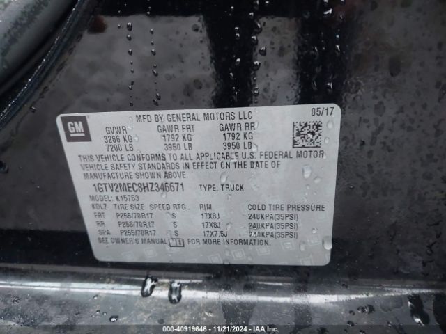 Photo 8 VIN: 1GTV2MEC8HZ346671 - GMC SIERRA 