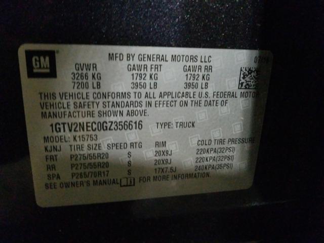 Photo 9 VIN: 1GTV2NEC0GZ356616 - GMC SIERRA K15 