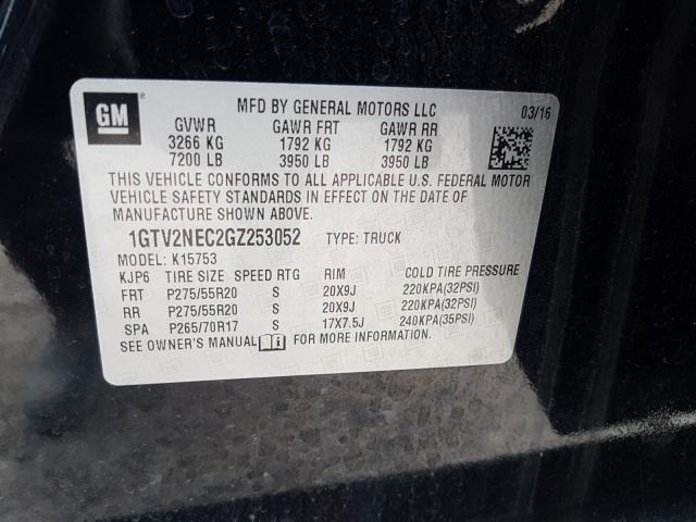 Photo 9 VIN: 1GTV2NEC2GZ253052 - GMC SIERRA K15 