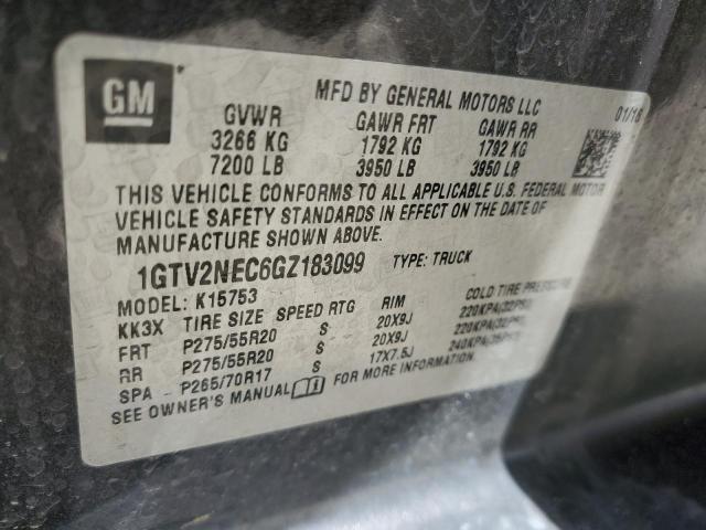 Photo 11 VIN: 1GTV2NEC6GZ183099 - GMC SIERRA 