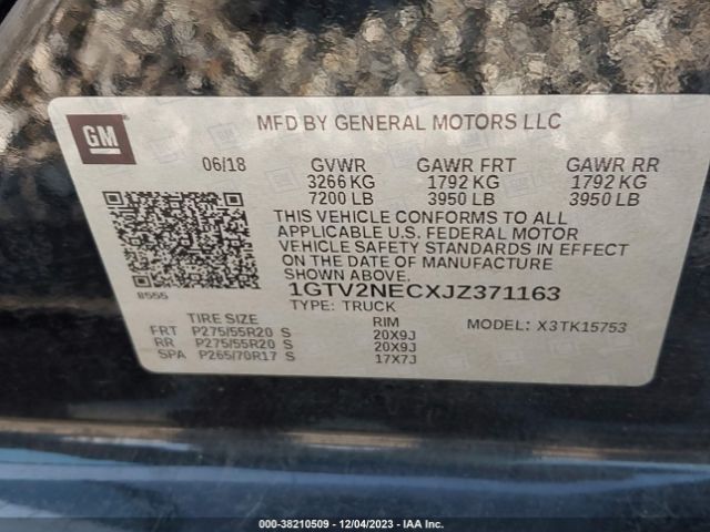 Photo 8 VIN: 1GTV2NECXJZ371163 - GMC SIERRA 1500 