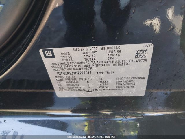 Photo 8 VIN: 1GTV2NEJ1HZ272014 - GMC SIERRA 1500 