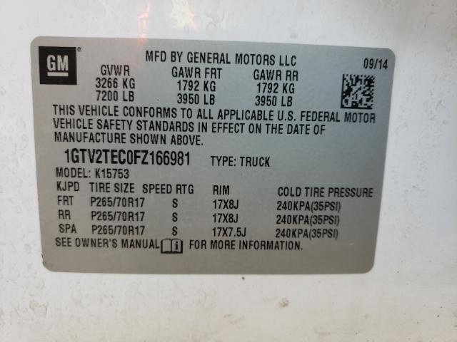 Photo 9 VIN: 1GTV2TEC0FZ166981 - GMC SIERRA K15 