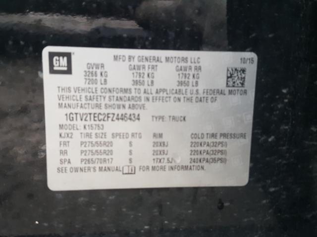 Photo 9 VIN: 1GTV2TEC2FZ446434 - GMC SIERRA K15 