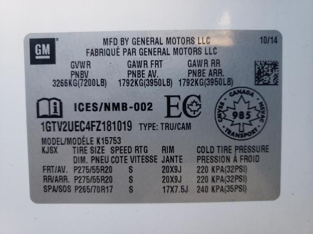 Photo 9 VIN: 1GTV2UEC4FZ181019 - GMC SIERRA K15 