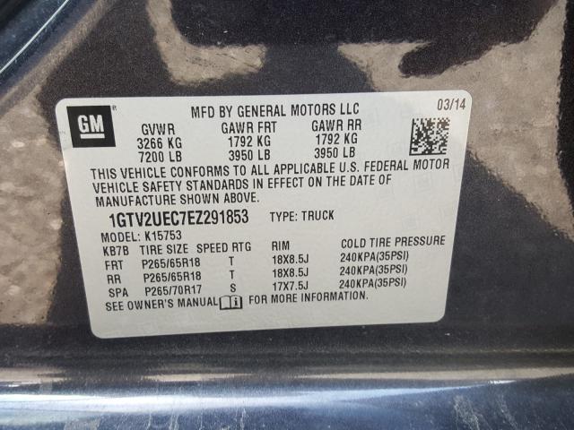 Photo 9 VIN: 1GTV2UEC7EZ291853 - GMC SIERRA K15 