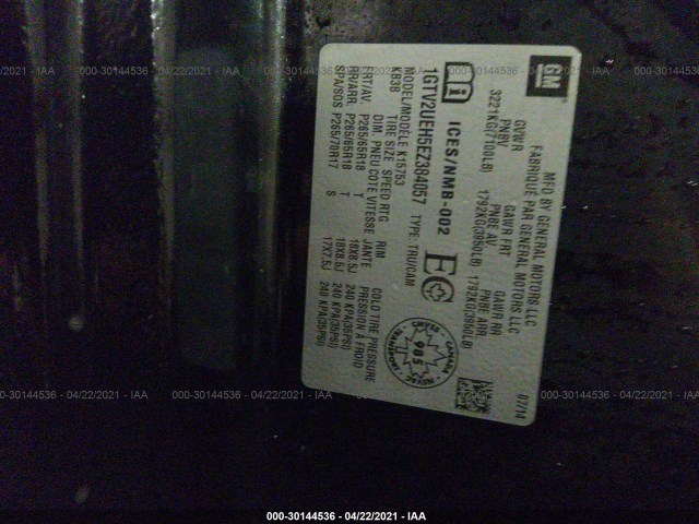 Photo 8 VIN: 1GTV2UEH5EZ384057 - GMC SIERRA 1500 