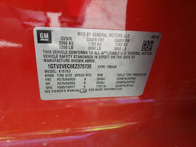 Photo 9 VIN: 1GTV2VEC8EZ375735 - GMC SIERRA K15 