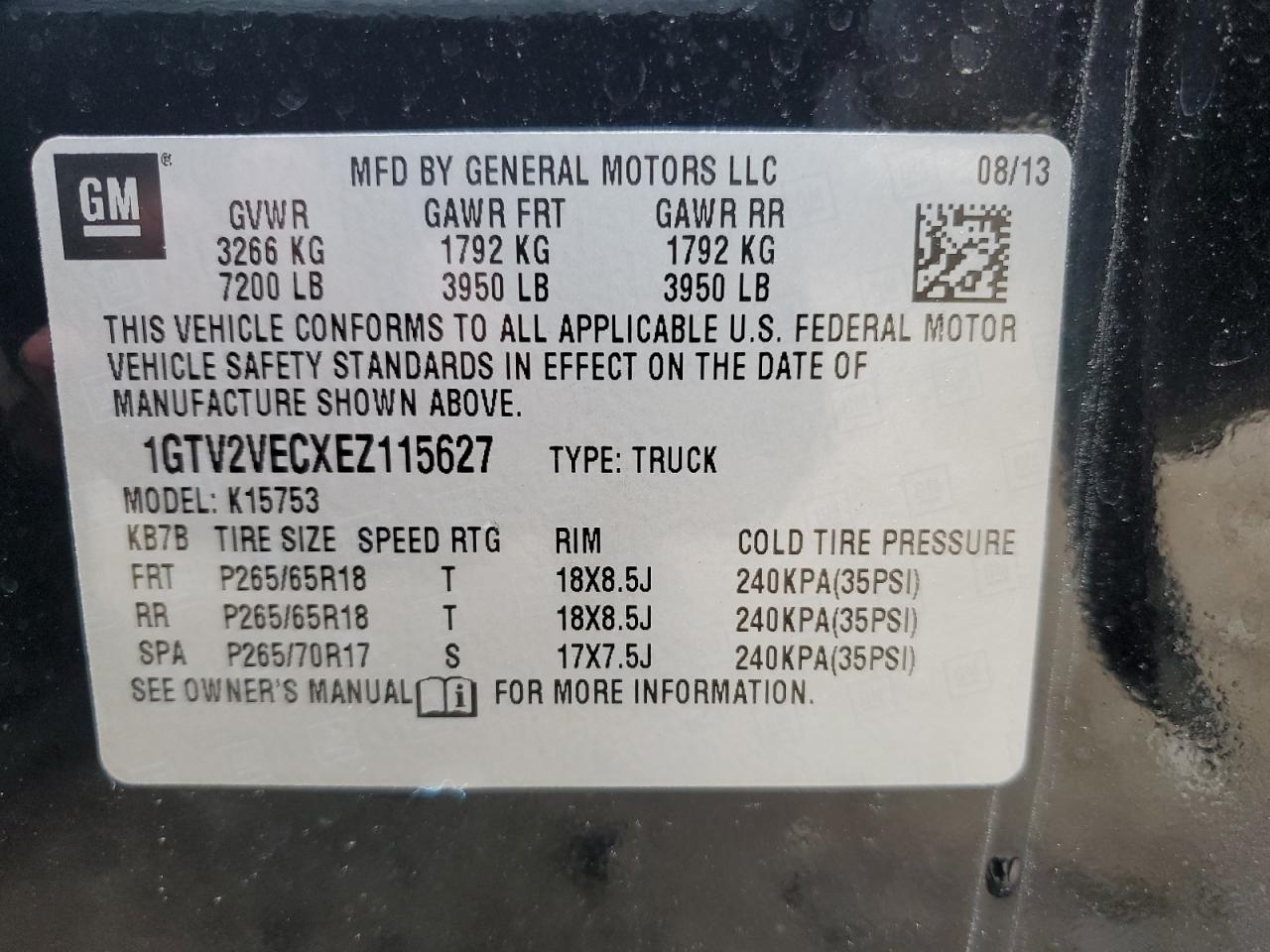 Photo 11 VIN: 1GTV2VECXEZ115627 - GMC SIERRA 