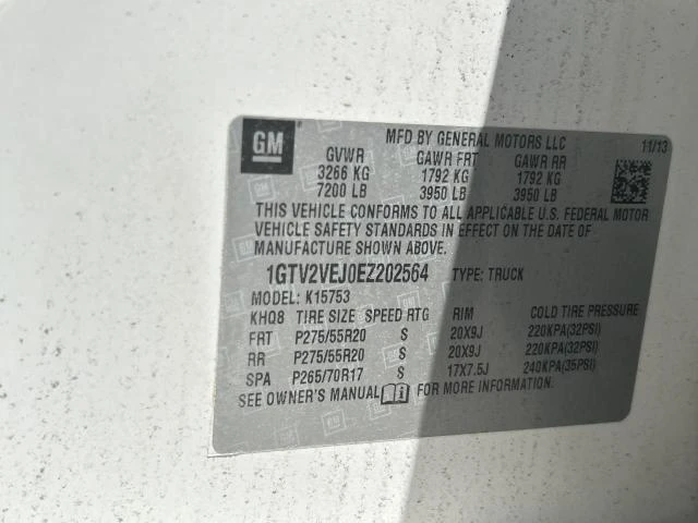 Photo 9 VIN: 1GTV2VEJ0EZ202564 - GMC SIERRA K15 