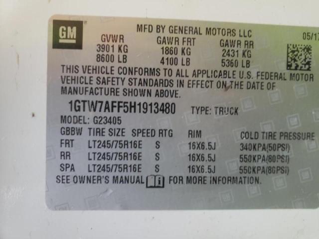 Photo 9 VIN: 1GTW7AFF5H1913480 - GMC SAVANA G25 