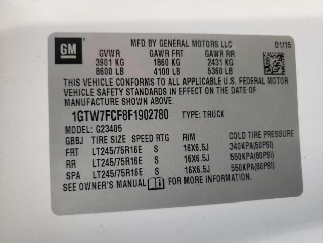 Photo 11 VIN: 1GTW7FCF8F1902780 - GMC SAVANA G25 