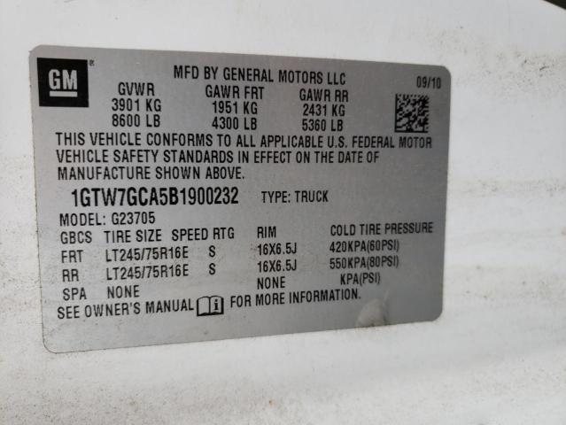 Photo 12 VIN: 1GTW7GCA5B1900232 - GMC SAVANA G25 