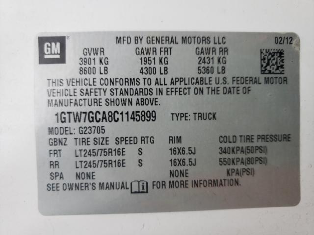 Photo 9 VIN: 1GTW7GCA8C1145899 - GMC SAVANA G25 