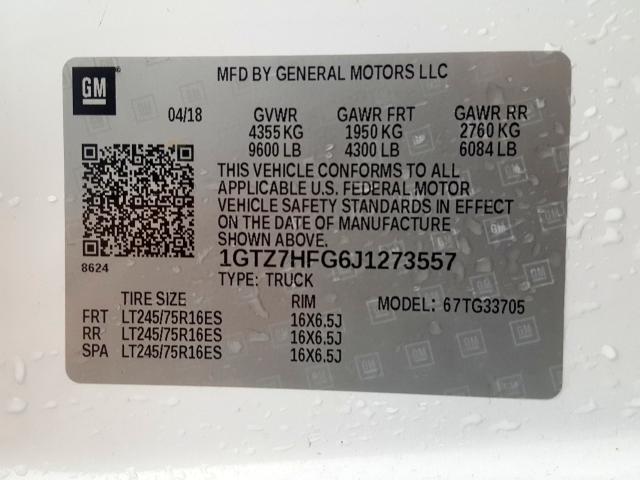 Photo 9 VIN: 1GTZ7HFG6J1273557 - GMC SAVANA G35 