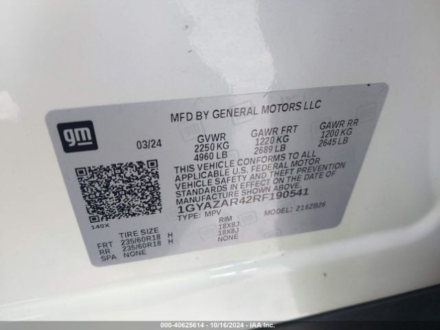 Photo 8 VIN: 1GYAZAR42RF190541 - CADILLAC XT4 