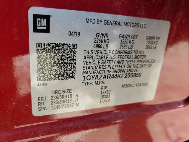 Photo 12 VIN: 1GYAZAR44KF200850 - CADILLAC XT4 LUXURY 