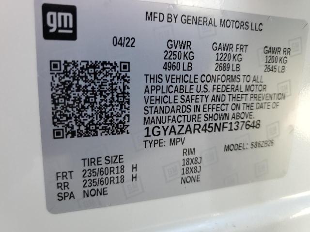 Photo 12 VIN: 1GYAZAR45NF137648 - CADILLAC XT4 