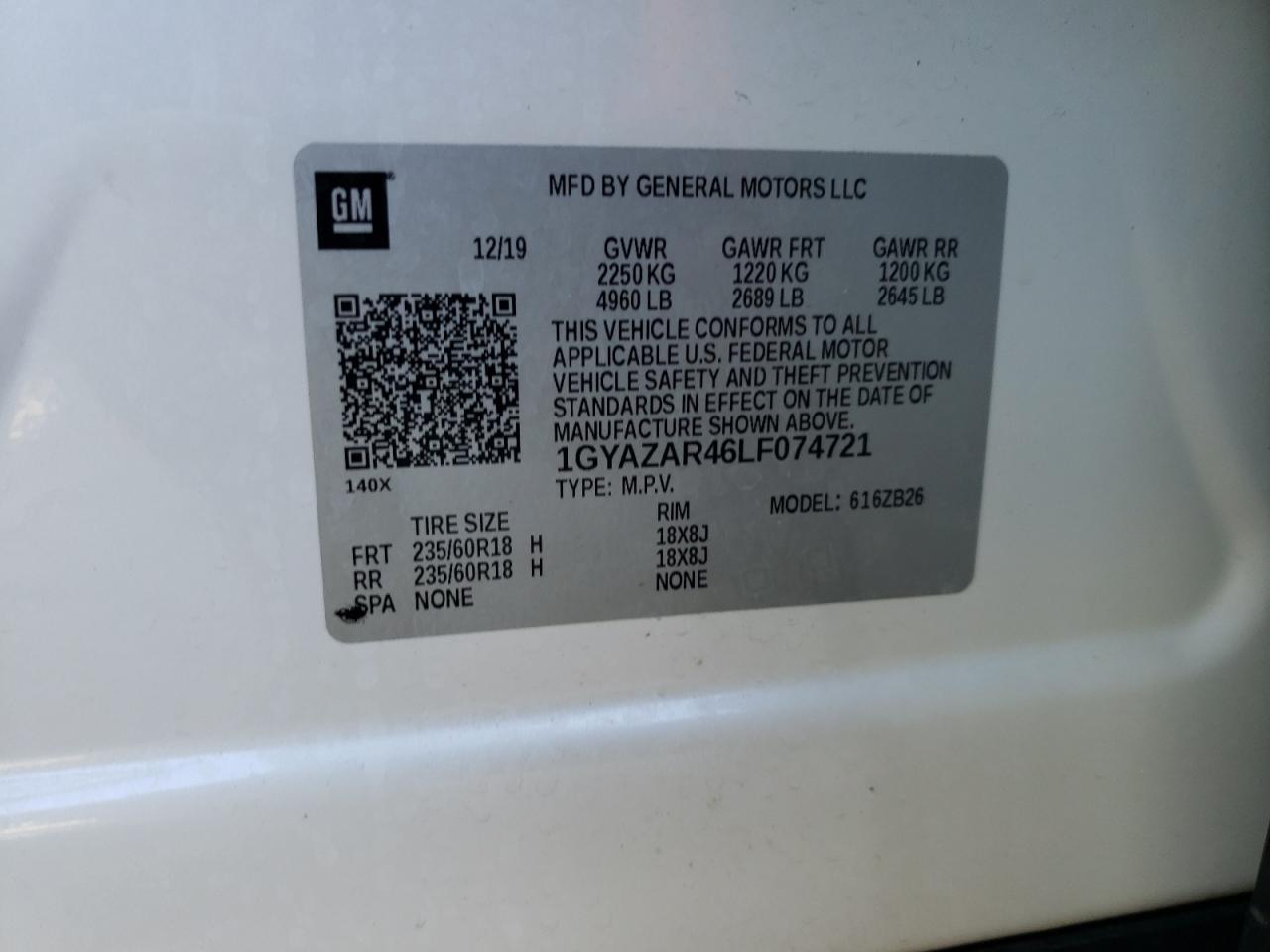 Photo 11 VIN: 1GYAZAR46LF074721 - CADILLAC XT4 