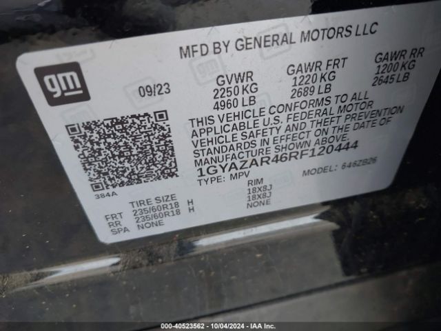 Photo 8 VIN: 1GYAZAR46RF120444 - CADILLAC XT4 