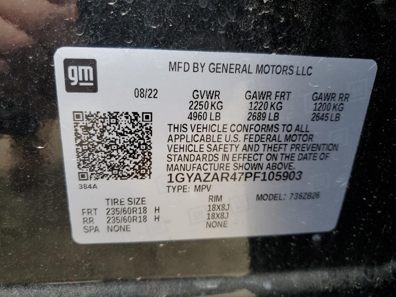 Photo 13 VIN: 1GYAZAR47PF105903 - CADILLAC XT4 